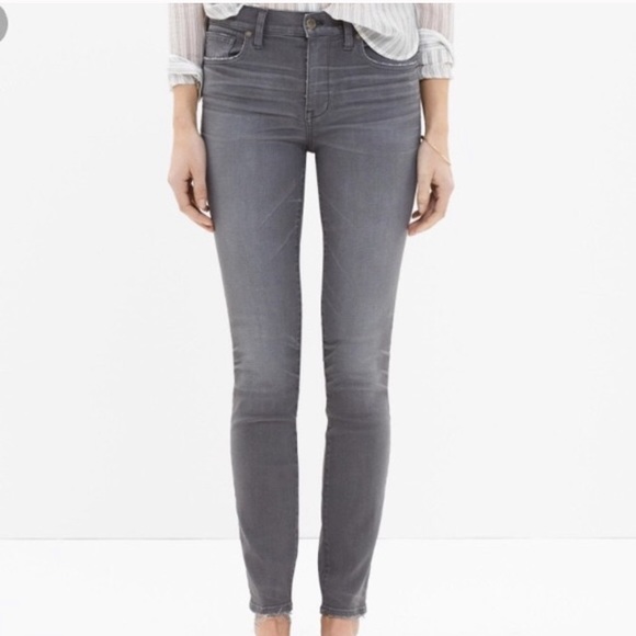 Madewell Denim - Madewell High Rise Skinny Skinny Jeans in Gray